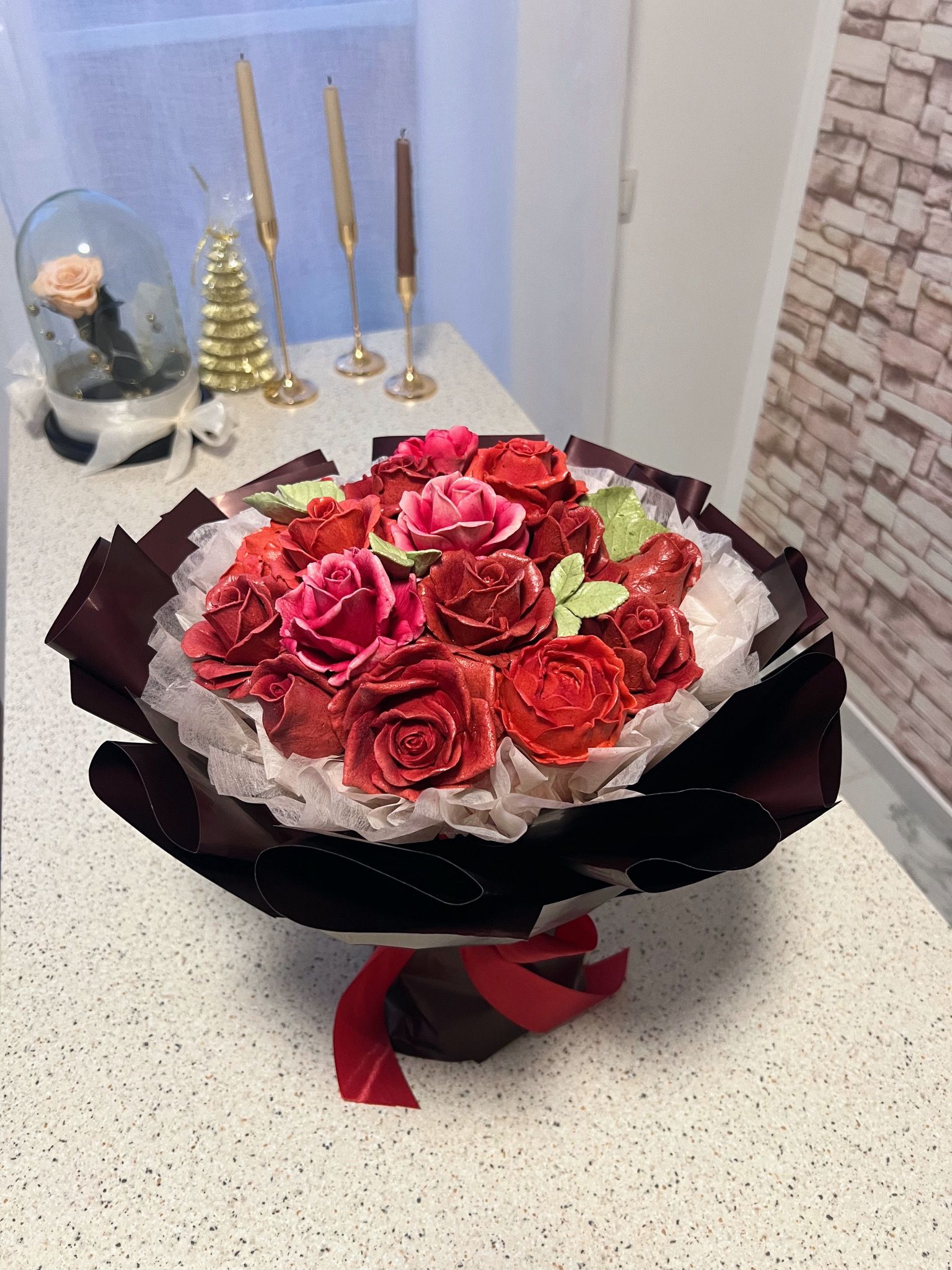 Red Velvet Mellow buchet mediu